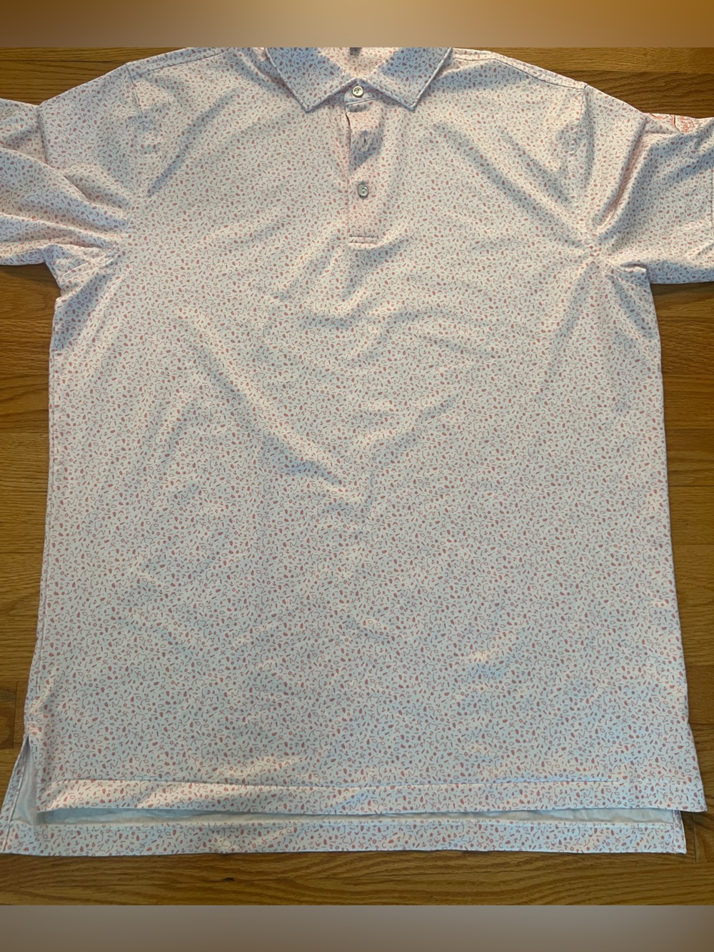Peter Millar Mens Classic Fit Marine Navigation Performance Jersey Polo